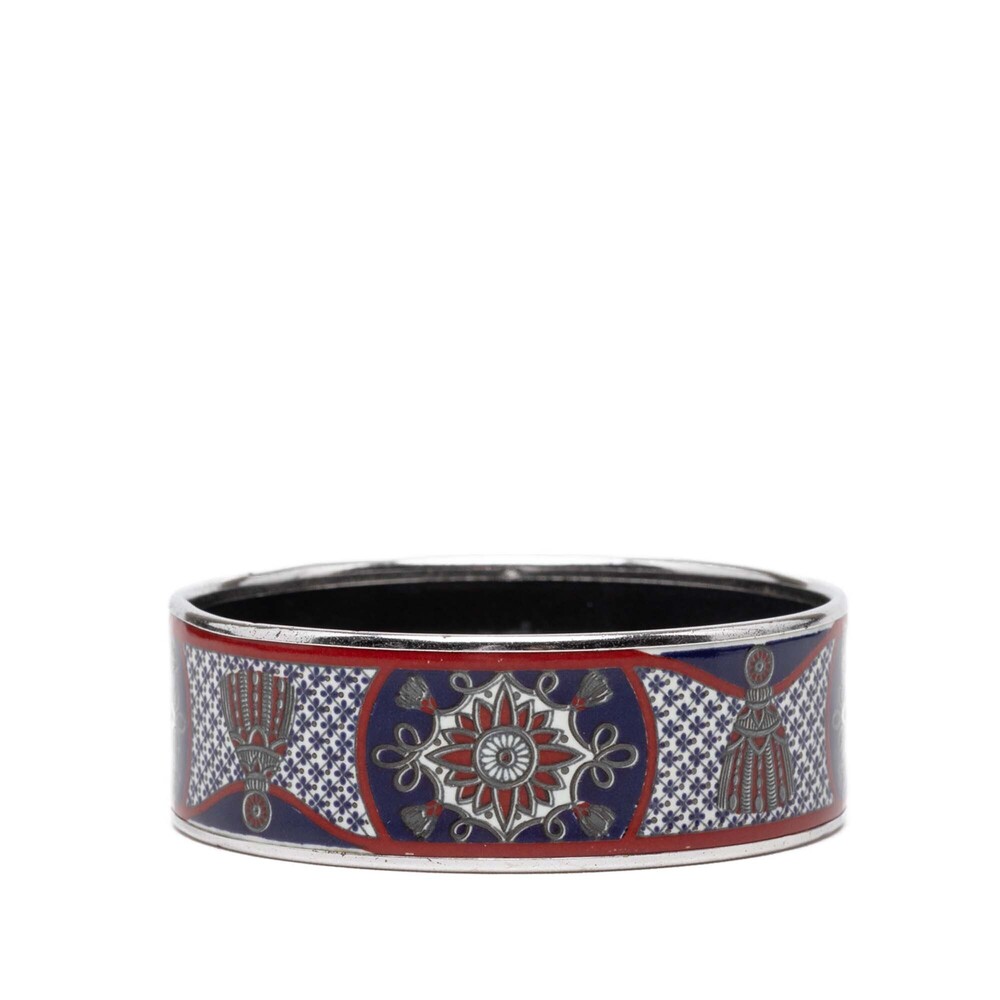 Pre-Loved Hermes Wide Passementerie Enamel Bangle 65
